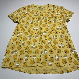 Disney Yellow Winnie the Pooh Short Sleeve‎ Tee